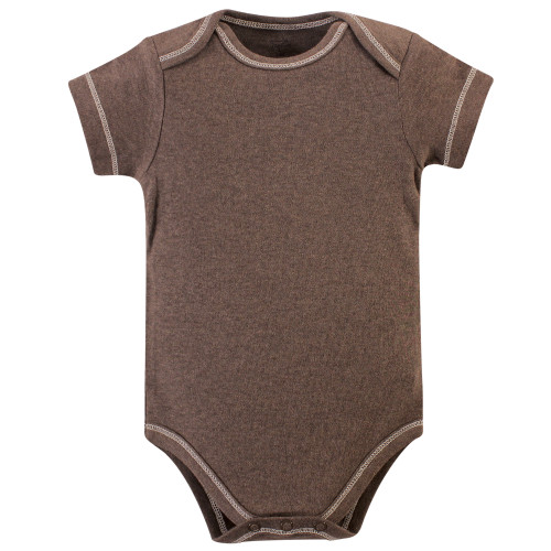 Touched by Nature Organic Cotton Bodysuits, Moose 5-Pack