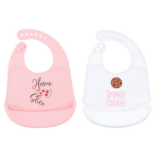 Hudson Baby Silicone Bibs, Home Slice