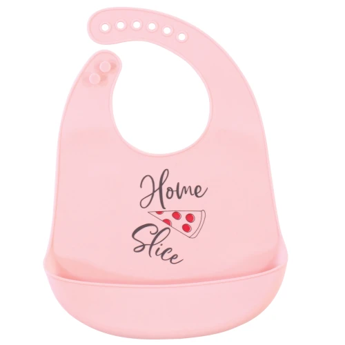 Hudson Baby Silicone Bibs, Home Slice