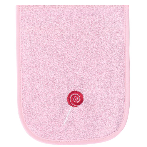 Hudson Baby Cotton Terry Bib and Burp Cloth Set, Cupcake