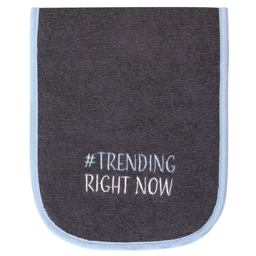 Hudson Baby Cotton Terry Bib and Burp Cloth Set, Voted Most Handsome