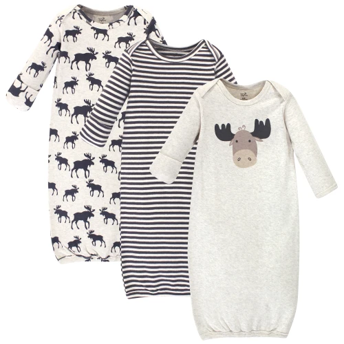 Touched by Nature Organic Cotton Gowns, Tan Moose