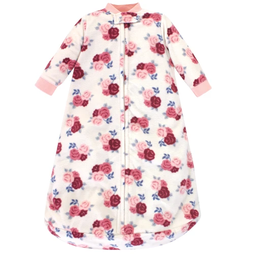 Hudson Baby Long-Sleeve Fleece Sleeping Bag, Floral