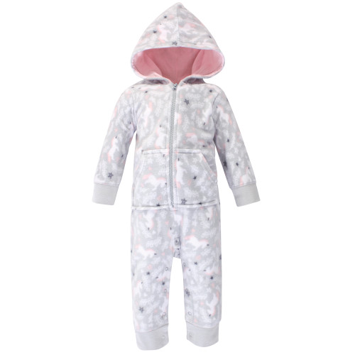 Hudson Baby Fleece Jumpsuits, Coveralls, and Playsuits, Whimsical Unicorn Baby