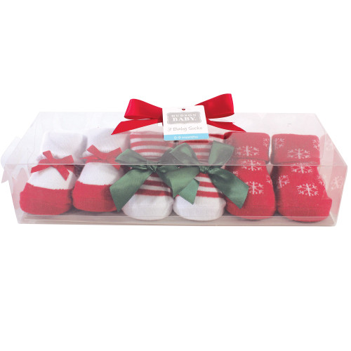 Hudson Baby Socks Boxed Giftset, Christmas Snowflake