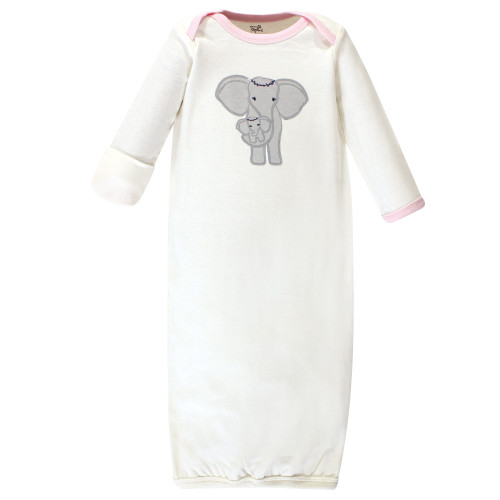 Touched by Nature Organic Cotton Gowns, Girl Elephant