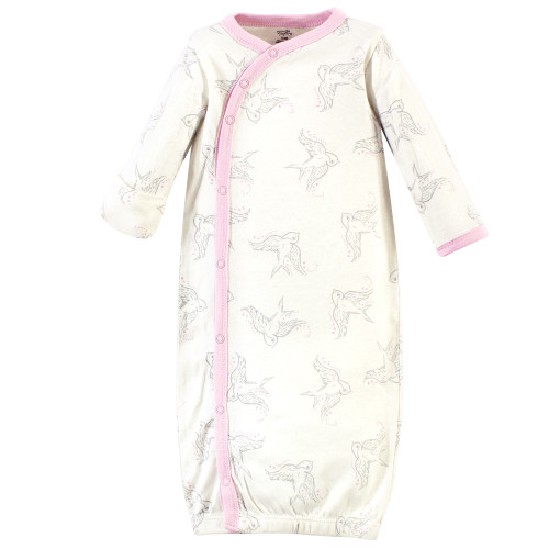 Sleeper Gowns Magnetic Baby Gown Magnetic Me White Serene Safari