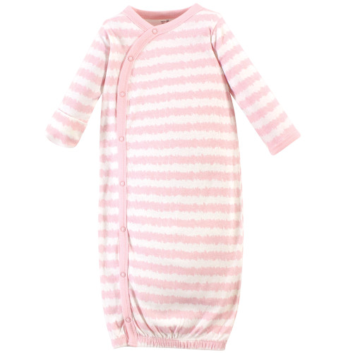 Touched by Nature Organic Cotton Kimono Gowns, Pink Gray Scribble