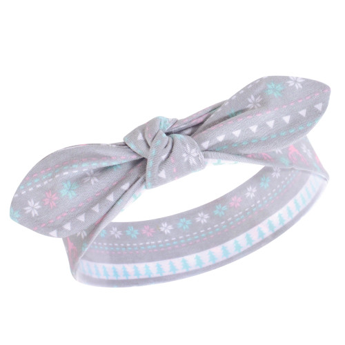 Hudson Baby Cotton and Synthetic Headbands, Winter Holiday