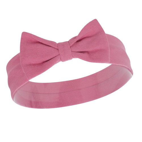 Hudson Baby Cotton and Synthetic Headbands, Rose