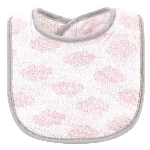 Hudson Baby Cotton Terry Bib and Burp Cloth Set, Dreamer