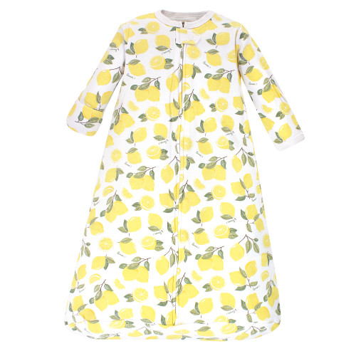 Hudson Baby Cotton Long-Sleeve Wearable Sleeping Bag, Sack, Blanket, Strawberry Lemon