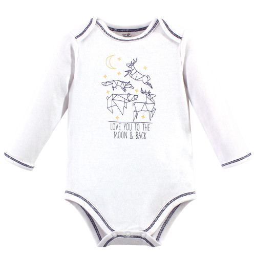 Touched by Nature Organic Cotton Long-Sleeve Bodysuits, Constellation