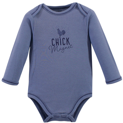 Touched by Nature Organic Cotton Long-Sleeve Bodysuits, Truck