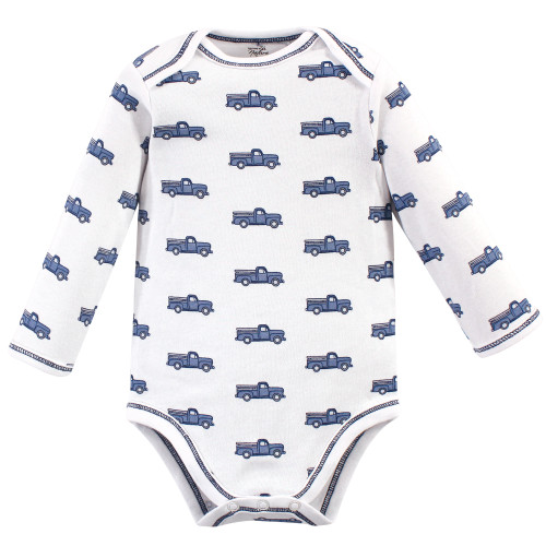 Touched by Nature Organic Cotton Long-Sleeve Bodysuits, Truck