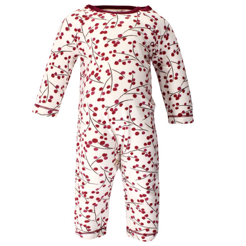 Touched by Nature Organic Cotton Coveralls, Berry Branch