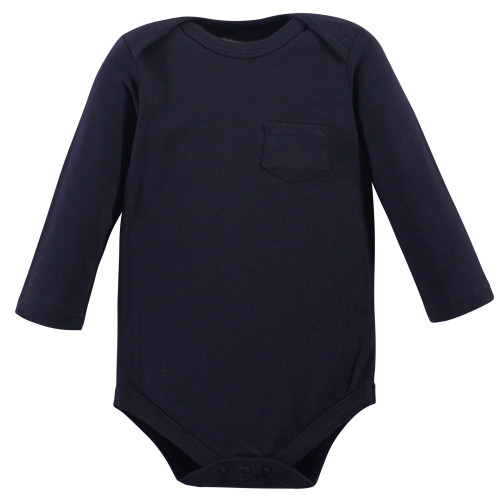 Hudson Baby Cotton Long-Sleeve Bodysuits, Basketball