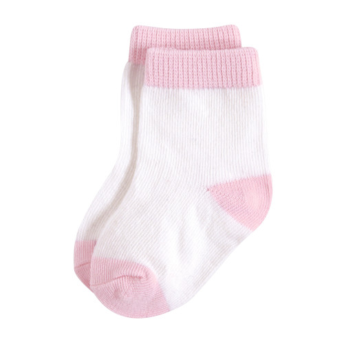 Touched by Nature Organic Cotton Socks, Navy Lt. Pink