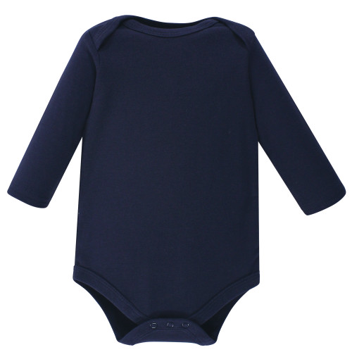 Hudson Baby Cotton Long-Sleeve Bodysuits, Handsome Little Man