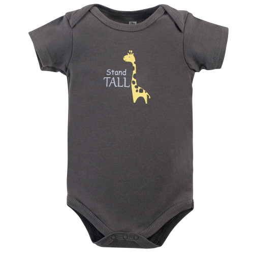 Hudson Baby Cotton Bodysuits, Safari