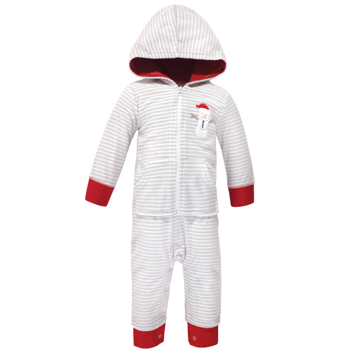 Hudson Baby Fleece Jumpsuits, Coveralls, and Playsuits, Santa Snowman Baby