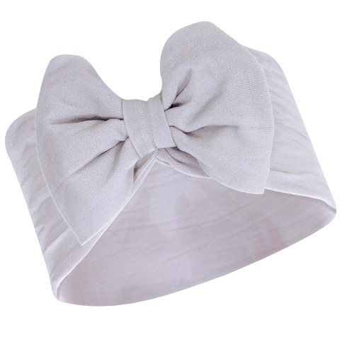 Hudson Baby Cotton and Synthetic Headbands, White Pink