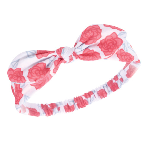 Hudson Baby Cotton and Synthetic Headbands, Flamingo