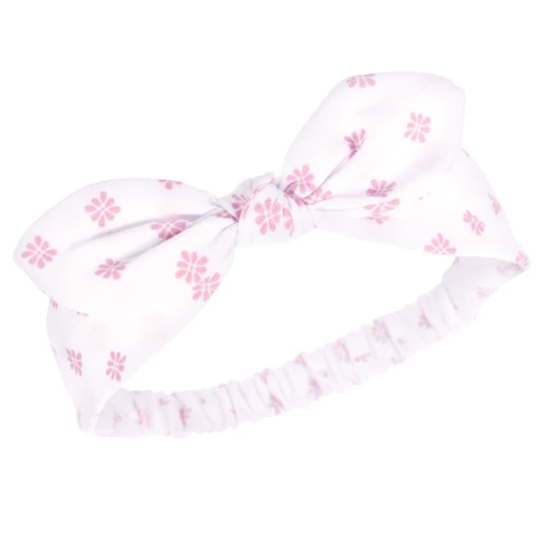 Hudson Baby Cotton and Synthetic Headbands, Lace Medallion