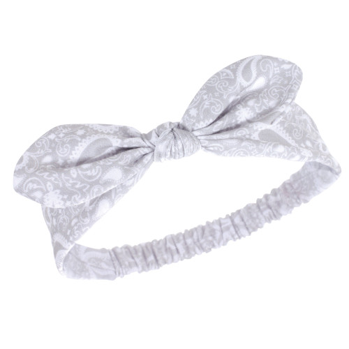 Hudson Baby Cotton and Synthetic Headbands, Pink Bandana