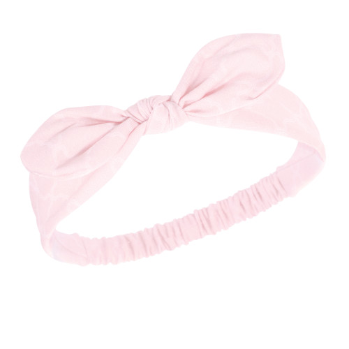 Hudson Baby Cotton and Synthetic Headbands, Pink Rose