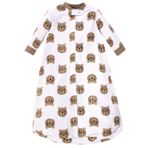 Hudson Baby Long-Sleeve Fleece Sleeping Bag, Little Bear