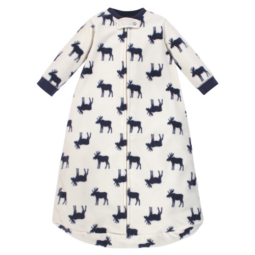 Little Treasure Long-Sleeve Fleece Sleeping Bag, Moose