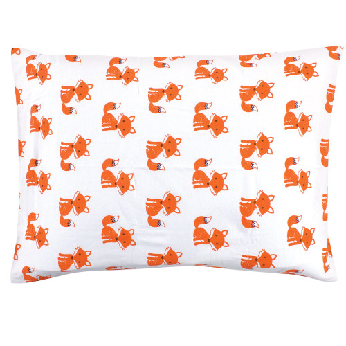 Hudson Baby Cotton Toddler Pillow Case, Foxes