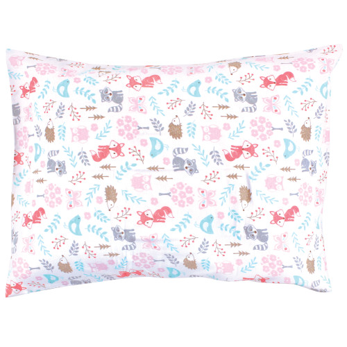 Hudson Baby Cotton Toddler Pillow Case, Woodland Fox