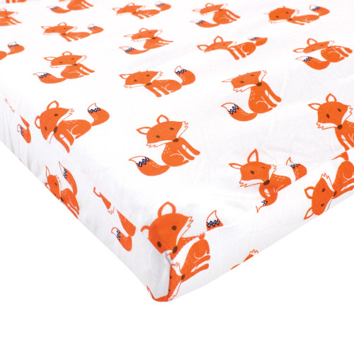 Hudson Baby Cotton Changing Pad Cover, Foxes