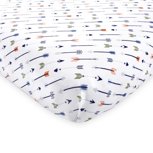 Hudson Baby Cotton Fitted Crib Sheet, Foxes