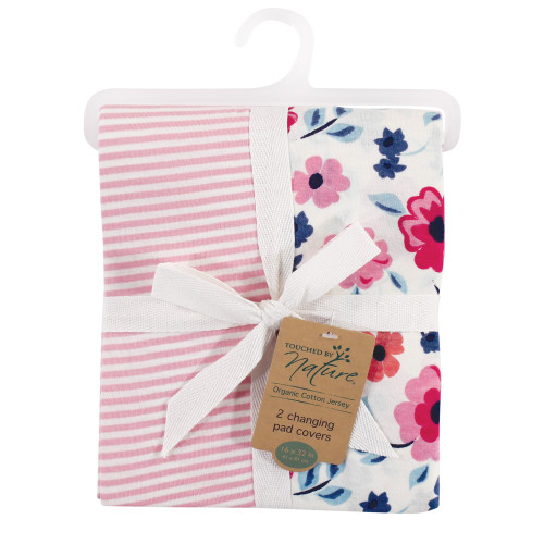Touched by Nature Organic Cotton Crib Sheet, Garden Floral