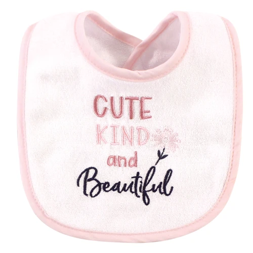 Hudson Baby Cotton and Polyester Bibs, Cute, Kind And Beautiful