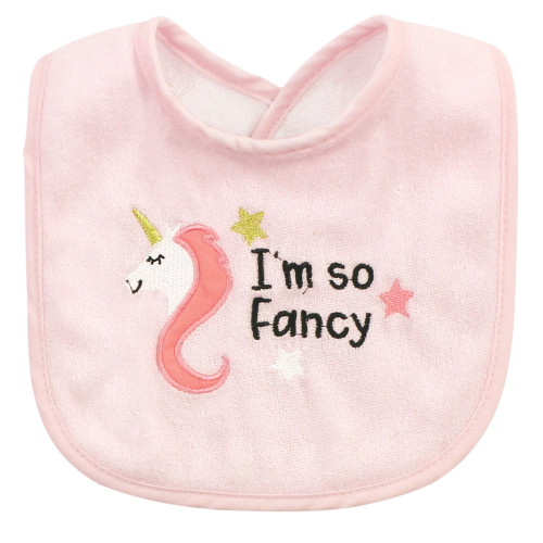 Hudson Baby Cotton and Polyester Bibs, Im So Fancy Unicorn