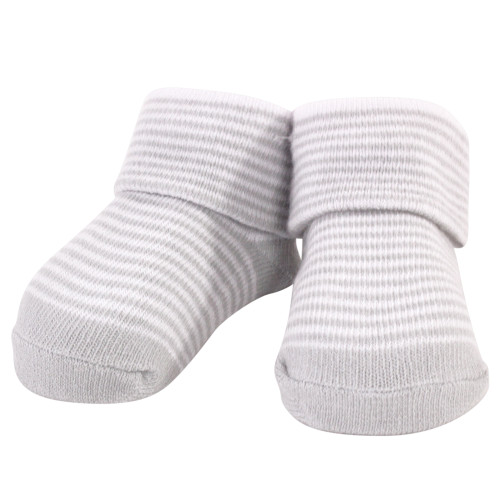 Hudson Baby Cotton Bib and Sock Set, Cloud Mobile Blue