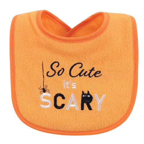 Hudson Baby Cotton Terry Drooler Bibs with Fiber Filling, Holiday Boy Onederful