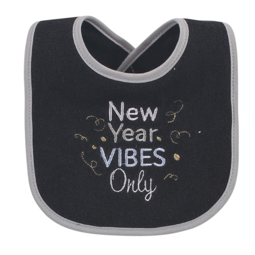 Hudson Baby Cotton Terry Drooler Bibs with Fiber Filling, Holiday Boy Bow Tie