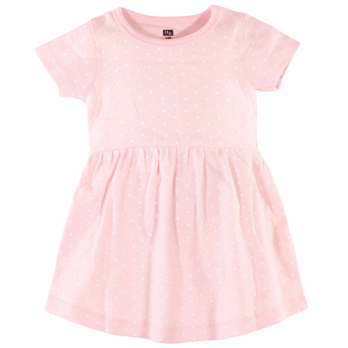 Hudson Baby Cotton Dresses, Pink Safari