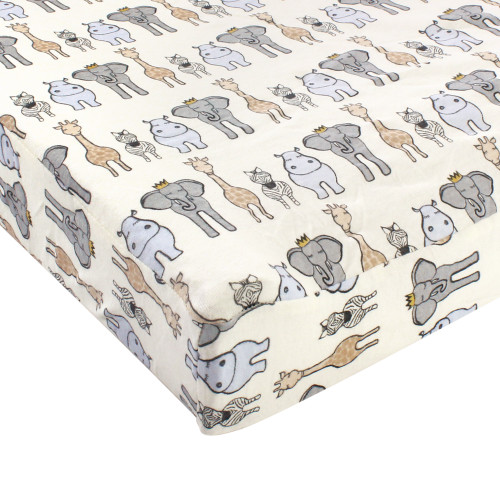Hudson Baby Cotton Changing Pad Cover, Royal Safari