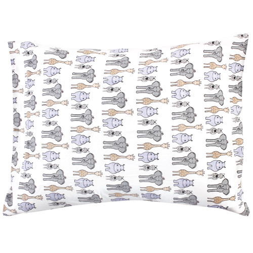 Hudson Baby Cotton Toddler Pillow Case, Pink Safari