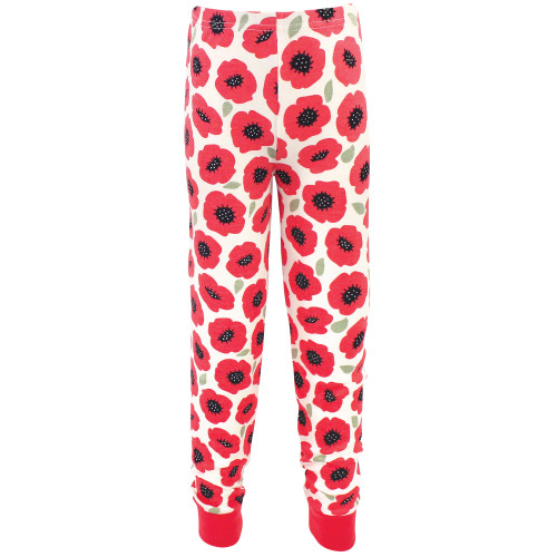 Touched by Nature Organic Cotton Tight-Fit Pajama Set, Poppy