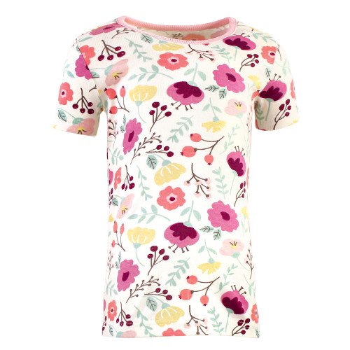 Touched by Nature Organic Cotton Tight-Fit Pajama Set, Botanical