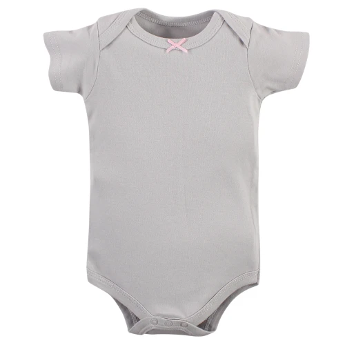 Hudson Baby Cotton Bodysuits, Gold Unicorn