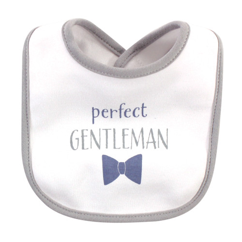 Hudson Baby Cotton Bibs, Little Mister Handsome