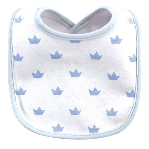 Hudson Baby Cotton Bibs, Handsome As A Prince